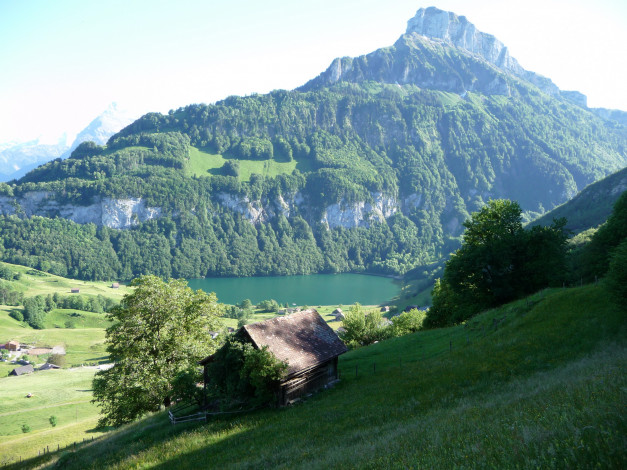 Обои картинки фото швейцария, ури, зеелисберг, природа, пейзажи, горы, озеро