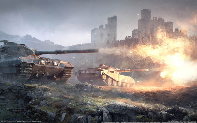 Обои картинки фото world, of, tanks, видео, игры, мир, танков, танки, крепость