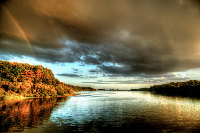 Обои картинки фото horwich, англия, река, дуглас, природа, реки, озера