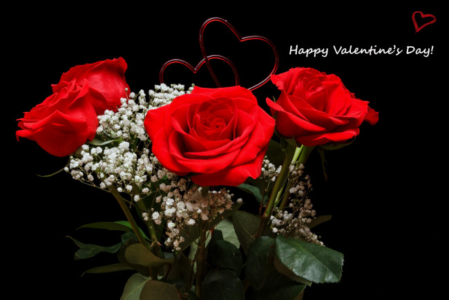 Обои картинки фото праздничные, день, св, валентина, сердечки, любовь, розы