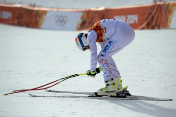 Картинка спорт лыжный+спорт олимпиада лыжник американец спортсмен трасса лыжи снег зима усталость сочи
