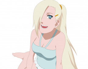 Картинка рисованное -+ +аниме блондинка девушка взгляд фон
