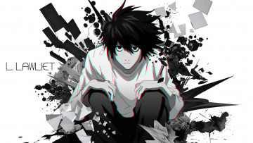 Картинка аниме death+note death note l tagme artist