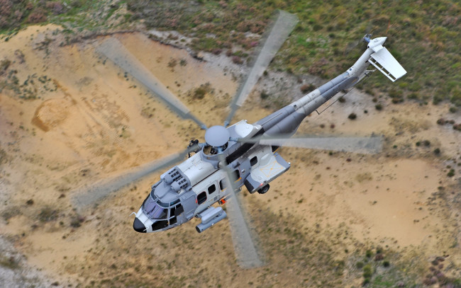 Обои картинки фото airbus helicopters h225m, авиация, вертолёты, airbus, helicopters, военно, транспортный, вертолет, eurocopter, ec725, caracal