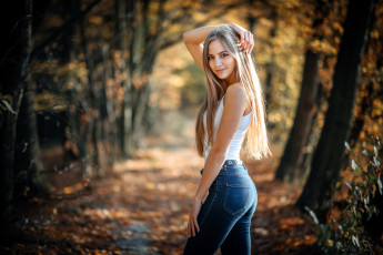 Картинка девушки -unsort+ блондинки +светловолосые джинсы