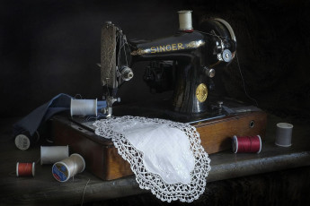 Картинка разное ретро +винтаж машинка швейная