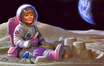 Картинка календари рисованные +векторная+графика 2020 calendar космос планета ребенок скафандр