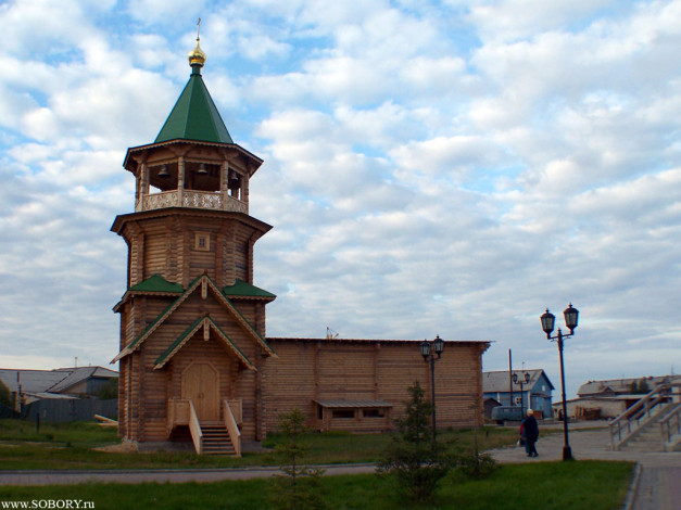 Обои картинки фото нарьян, мар, церковь, богоявления, города, православные, церкви, монастыри