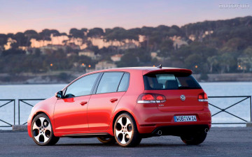 Картинка volkswagen golf gti автомобили