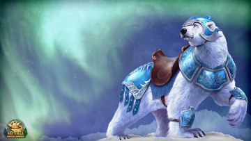 Картинка легенда наследие драконов видео игры legend legacy of the dragons белый медведь северное сияние