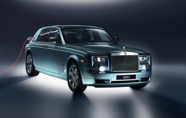 Обои картинки фото 2011, rolls, royce, 102ex, phantom, experimental, electric, автомобили, rolls-royce