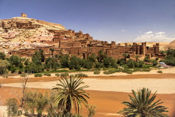Картинка kabah+ait+benhaddou +morocco города -+исторические +архитектурные+памятники песок пустыня марокко дома