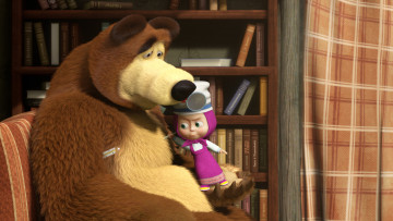 Картинка мультфильмы маша+и+медведь лечение маша медведь мишка мультик