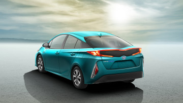 обоя автомобили, toyota, 2017г, prius, prime, us-spec