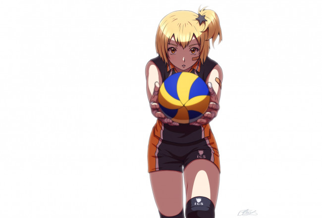 Обои картинки фото аниме, haikyuu, волейбол, девушка