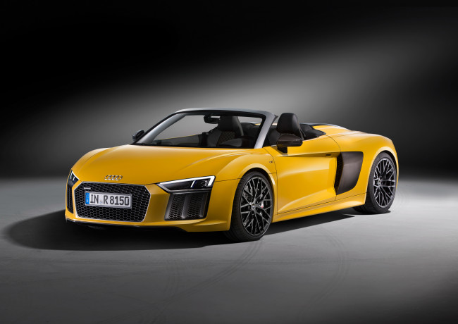 Обои картинки фото автомобили, audi, r8, spyder, v10, 2016г