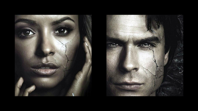 Обои картинки фото кино фильмы, the vampire diaries, коллаж