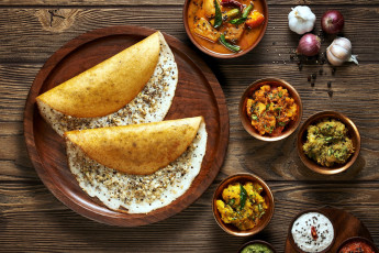 Картинка еда блины +оладьи соусы кухня индийская