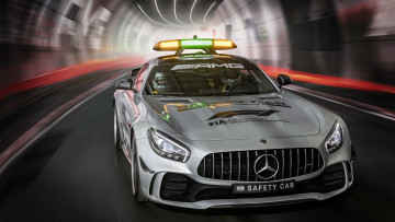 Картинка mercedes-benz+amg+gt-r+formula-1+safety+car+2018 автомобили полиция 2018 car safety mercedes-benz formula-1 gt-r amg