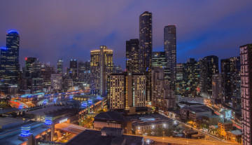 Картинка melbourne города мельбурн+ австралия простор