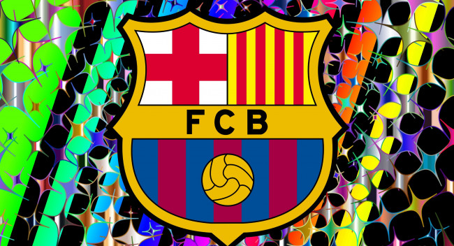 Обои картинки фото спорт, эмблемы клубов, barcelona, fc, фон, логотип