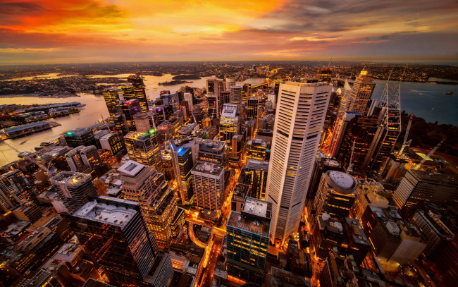 Обои картинки фото города, сидней , австралия, панорама