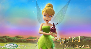 Картинка мультфильмы tinker+bell+and+the+lost+treasure фея насекомое кусты