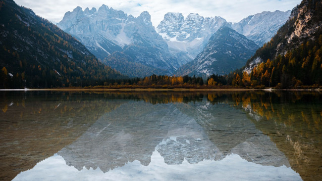 Обои картинки фото lago di landro, dolomites, south tyrol, природа, реки, озера, lago, di, landro, south, tyrol