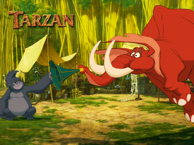 Обои картинки фото мультфильмы, tarzan