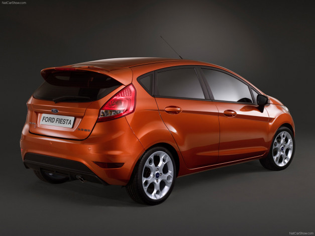 Обои картинки фото ford, fiesta, 2009, автомобили