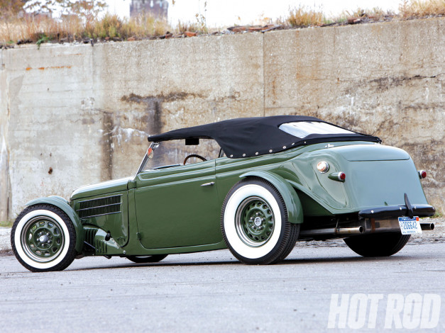 Обои картинки фото 1936, ford, tudor, trunk, speedste, автомобили, custom, classic, car