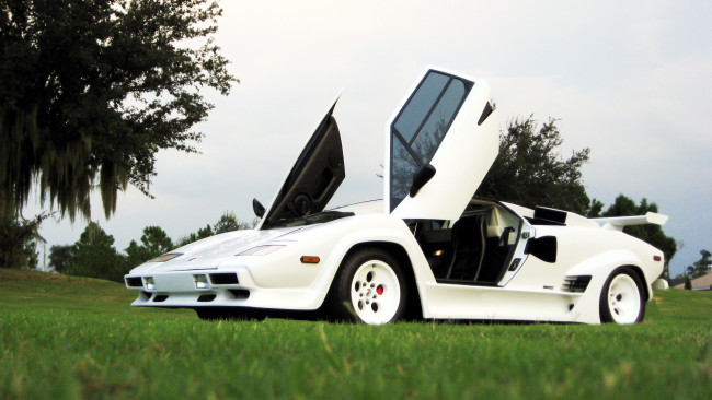 Обои картинки фото lamborghini, countach, автомобили, спортивные, automobili, s, p, a, италия