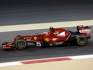 Картинка спорт автоспорт ferrari f14 t 2014 красный скорость гонка