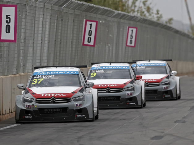 Обои картинки фото спорт, автоспорт, wtcc, c-elysеe, citroеn, скорость, гонка, 2014