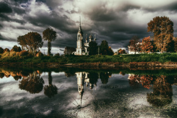 Картинка города -+православные+церкви +монастыри россия осень храм вологда