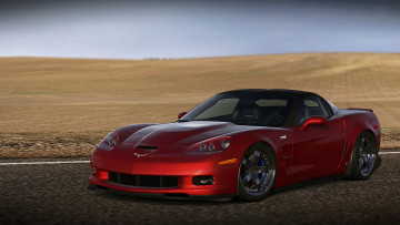 Картинка chevrolet+corvette+zr1 автомобили 3д спорткар