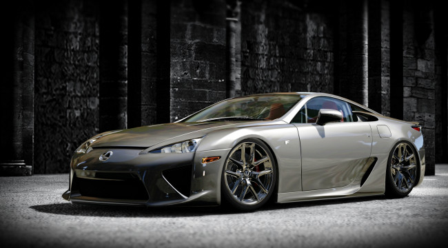 Обои картинки фото lexus lfa, автомобили, 3д, класс, дюкс