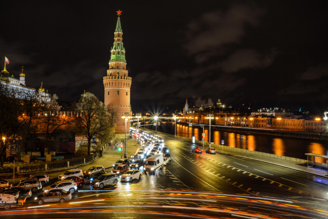 Обои картинки фото города, москва , россия, московский, кремль, москва, москва-река