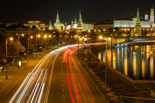 Обои картинки фото города, москва , россия, москва-река, москва, московский, кремль