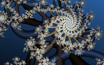 Картинка 3д+графика фракталы+ fractal спираль