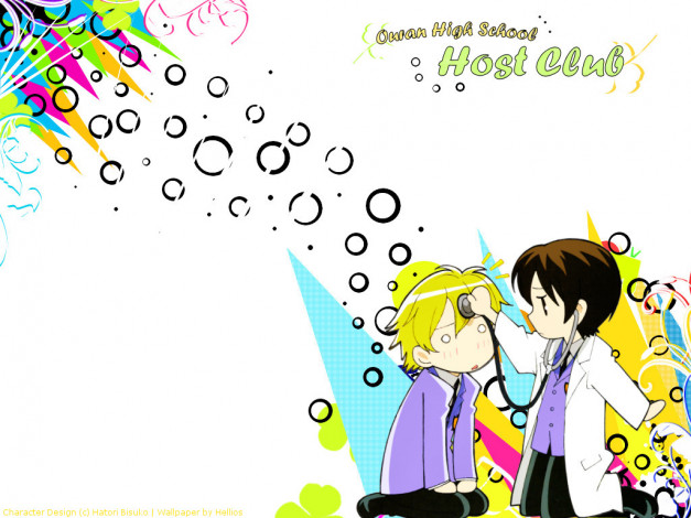 Обои картинки фото аниме, ouran, high, school, host, club