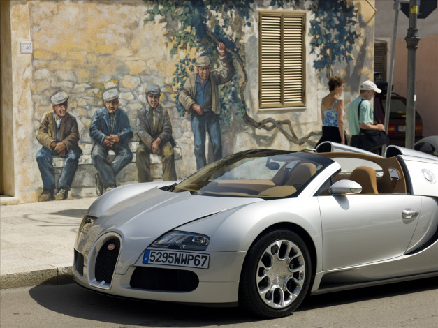 Обои картинки фото 2010, bugatti, veyron, 16, автомобили, фрагменты, автомобиля