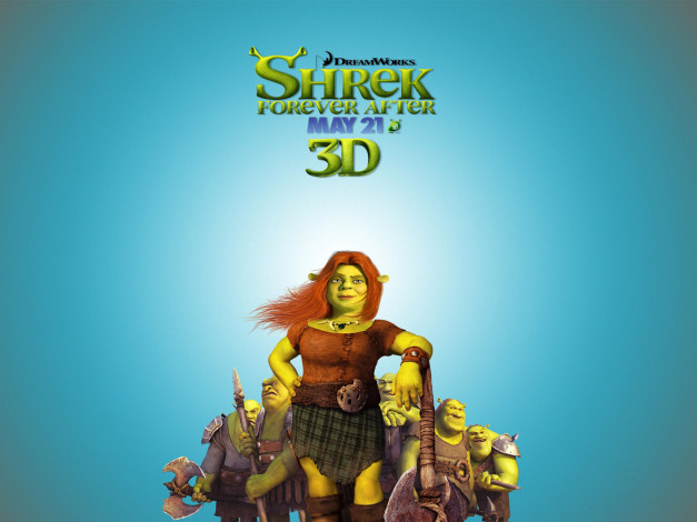 Обои картинки фото мультфильмы, shrek, forever, after