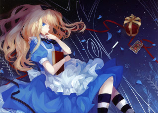 обоя аниме, alice, in, wonderland