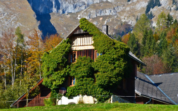 Картинка города здания дома salzkamergut аusztria