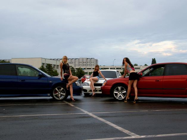 Обои картинки фото автомобили, авто, девушками, и, девушки