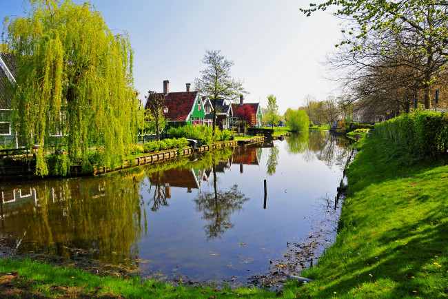 Обои картинки фото города, улицы, площади, набережные, нидерланды, zaandam