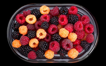 Картинка еда малина миска ягоды ежевика raspberry berries fresh