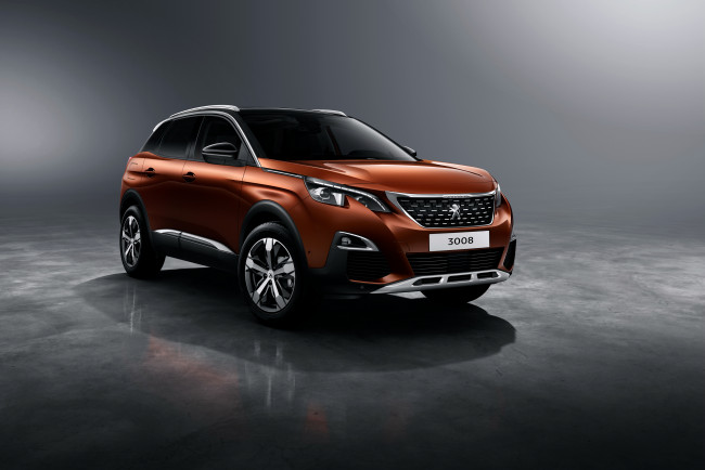 Обои картинки фото автомобили, peugeot, 2016г, worldwide, 3008