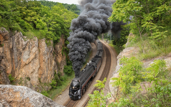 Обои картинки фото техника, паровозы, локомтив, поезд